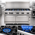 Thumbnail image #4 for Vulcan Endurance 60-Inch Propane Gas Restaurant Range with 10 Open Burners and 2 Standard Ovens
