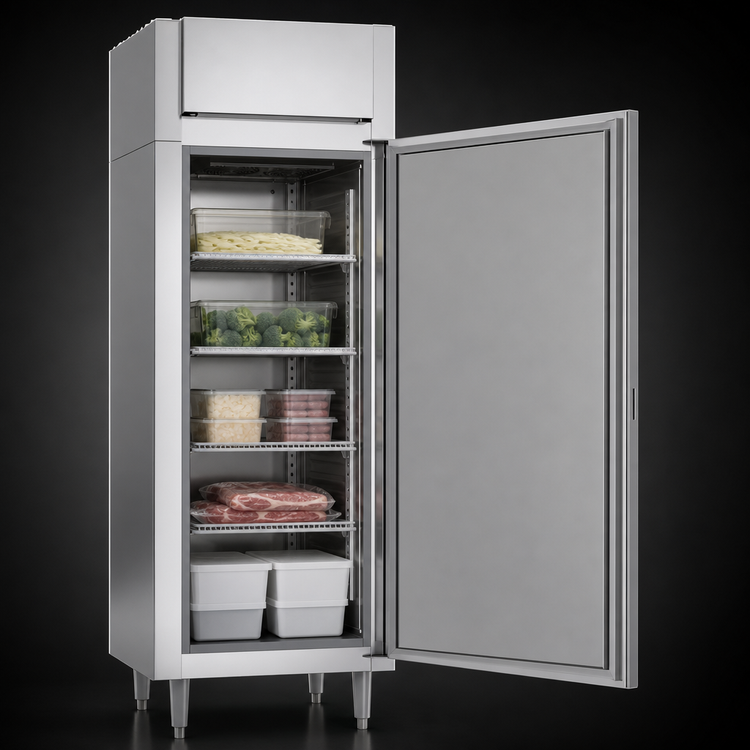 Product image #4 for UltraSpec™ FSA-1N-S1-HC Shallow Depth One-Section Solid Door Reach-in Freezer