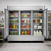 Thumbnail image #4 for Maxx Cold V-Series Three-Section Solid Door Reach-In Refrigerator, 65 Cu. Ft., Bottom-Mount