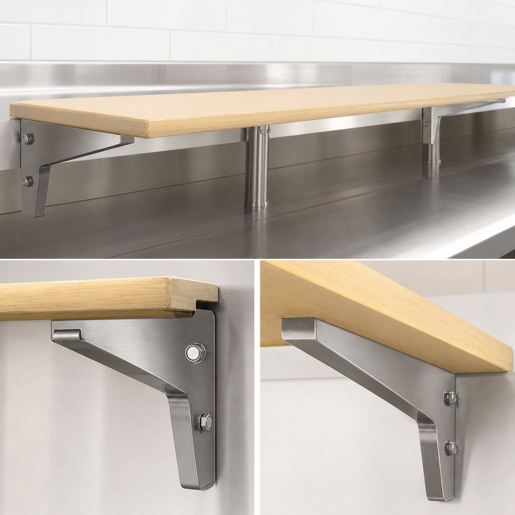 Product image #4 for Richlite Heat-Resistant Carving Station Cutting Board, 48 x 8 x 1/2 Inch, with Stainless Steel Brackets