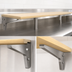 Thumbnail image #4 for Richlite Heat-Resistant Carving Station Cutting Board, 48 x 8 x 1/2 Inch, with Stainless Steel Brackets