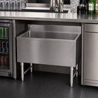 Thumbnail image #4 for Klinger's Trading IC1830 30-Inch Stainless Steel Underbar Ice Chest, 100 lb Capacity, 4-Inch Backsplash, No Cold Plate