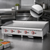 Thumbnail image #4 for Omcan 60-Inch Countertop Natural Gas Commercial Griddle, 3/4-Inch Plate, 5 Burners, 140,000 BTU