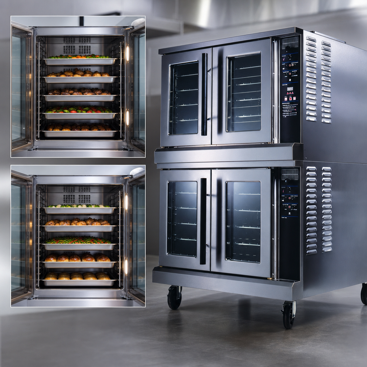 Product image #4 for Lang Strato Series ECOF-AP2 2-Deck Full-Size Electric Convection Oven, Solid State Controls, 23.3 kW