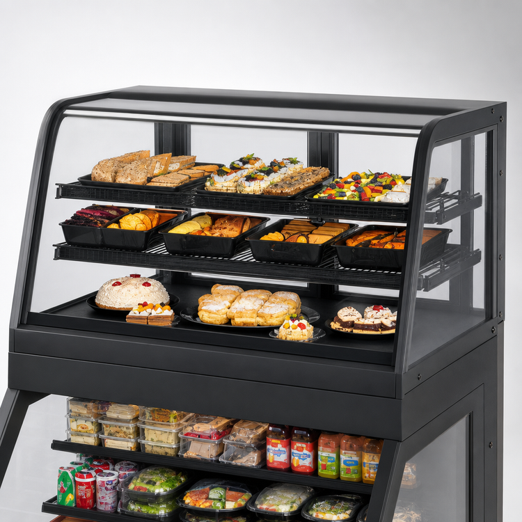 Product image #4 for Federal Industries Hybrid Refrigerated Merchandiser with Self-Serve Bottom and Refrigerated Service Top, 36.25-Inch Wide
