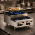 Thumbnail image #4 for Vulcan Achiever VHP212U 12-Inch Heavy Duty Countertop Gas Hot Plate with 2 Burners and Step-Up Rear Burner