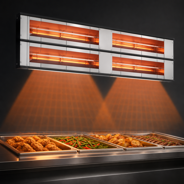 Product image #4 for Hatco Glo-Ray 36-Inch Maximum Watt Lighted Dual Infrared Strip Heater