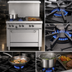 Thumbnail image #3 for Garland GF Starfire Pro 36-Inch Gas Modular Top Restaurant Range with 24-Inch Thermostatic Griddle and 2 Open Burners