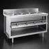 Thumbnail image #4 for La Rosa Refrigeration 60 Inch Electric Modular Hot Food Table with 4 Wet/Dry Wells and Open Cabinet Base