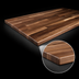 Thumbnail image #4 for Boos Block 72-Inch x 27-Inch x 1-1/2-Inch Thick American Black Walnut Kitchen Countertop, Blended Edge Grain, Oil Finish