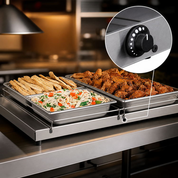 Product image #4 for Hatco Glo-Ray® GRS-30-H Freestanding Heated Shelf, 30 Inch W x 17-1/2 Inch D