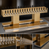 Thumbnail image #4 for Glastender DT-32-PBR Double-Sided Countertop Draft Dispensing Tower with 32 Polished Brass Faucets