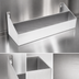 Thumbnail image #4 for John Boos 48-Inch Double-Tier Underbar Speed Rail with Keyhole Mount, Stainless Steel
