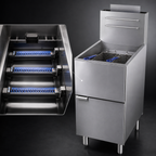 Thumbnail image #4 for Serv-Ware SGF-40N 40 lb 3-Tube Natural Gas Deep Fryer with Thermostatic Controls