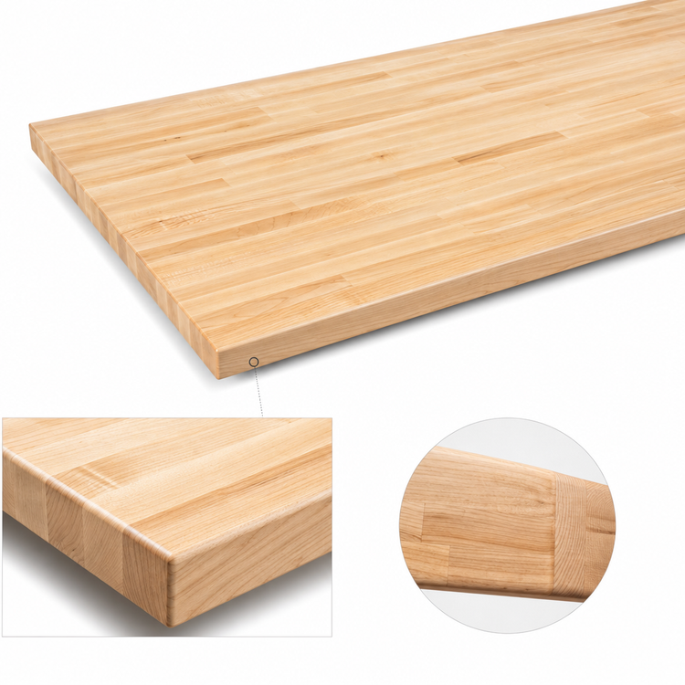 Product image #4 for Boos Block 72 x 30 Inch Blended Edge Grain Maple Kitchen Countertop, Varnique Finish