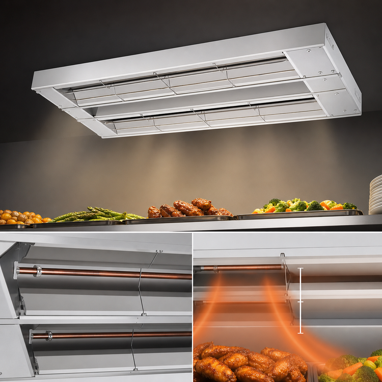 Product image #4 for Hatco Glo-Ray® 42-Inch Double Unlighted Infrared Strip Heater