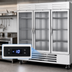 Thumbnail image #4 for Vista® Series Three-Section Reach-In Glass Door Freezer, 75-Inch Wide, Bottom-Mount Self-Contained Refrigeration
