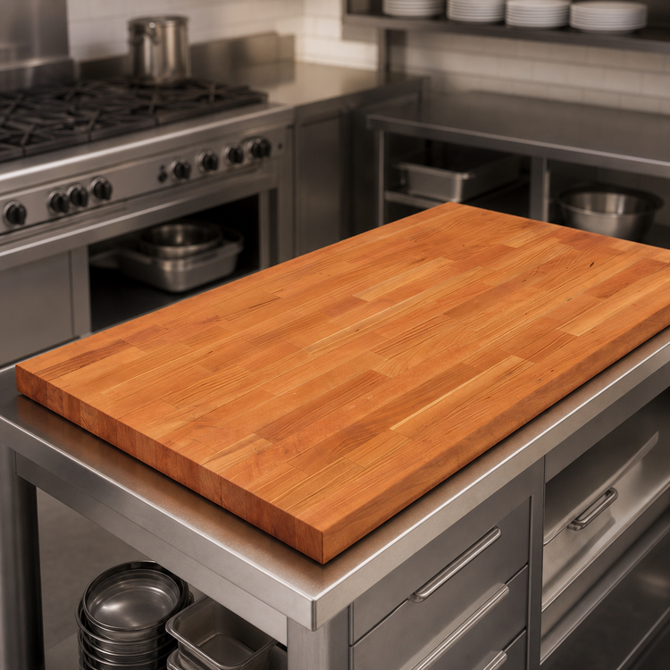 Product image #4 for Boos Block 72-Inch x 42-Inch American Cherry Blended Edge Grain Wood Countertop with Varnique Finish