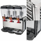 Thumbnail image #4 for Eurodib USA Cofrimell CD3J110 Triple-Bowl Countertop Juice Dispenser, 3 x 3-Gallon Removable Polycarbonate Bowls, Stainless Steel