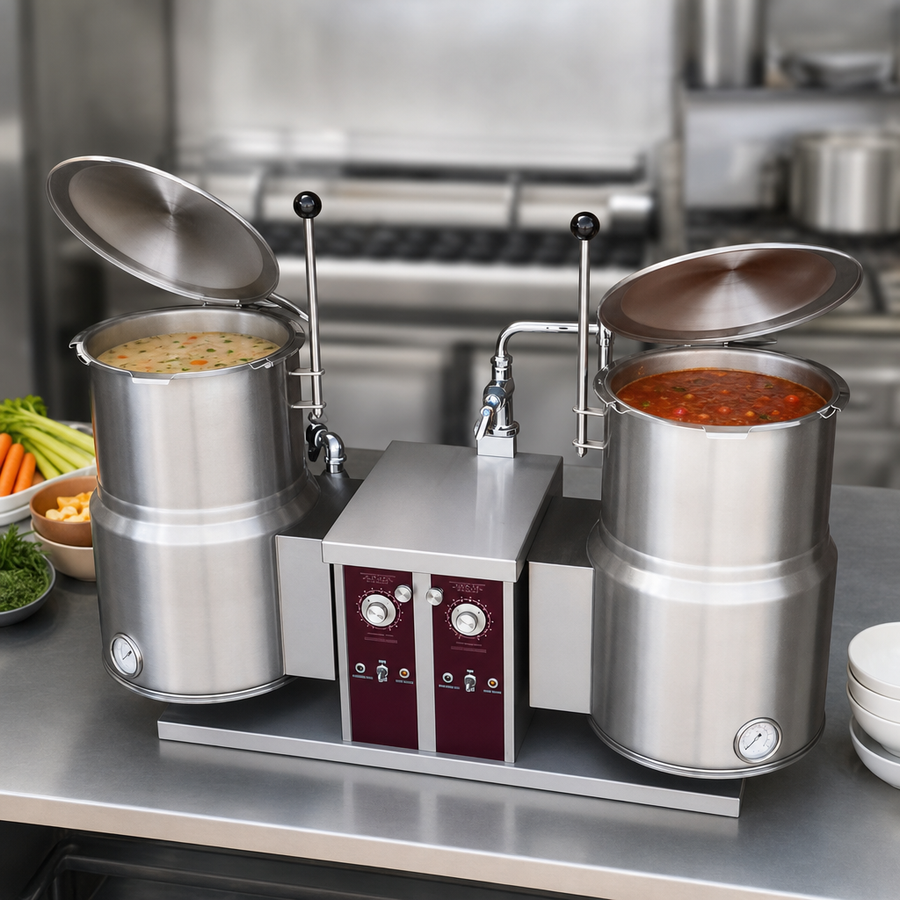10-Gallon Capacity per Kettle