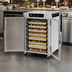 Thumbnail image #4 for Metro HotBlox Wide 8-Pan Pass-Thru Undercounter Insulated Heated Holding Cabinet, Digital Touchscreen, Solid Front/Clear Rear Doors