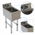 Thumbnail image #4 for Advance Tabco Underbar Basics Stainless Steel Free-Standing Underbar Hand Sink with Deck-Mount Faucet, 12 x 21 Inch