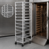 Thumbnail image #4 for Channel Manufacturing Single Section Heavy-Duty Aluminum End-Loading Bun Pan Oven Rack, 30-Pan Capacity