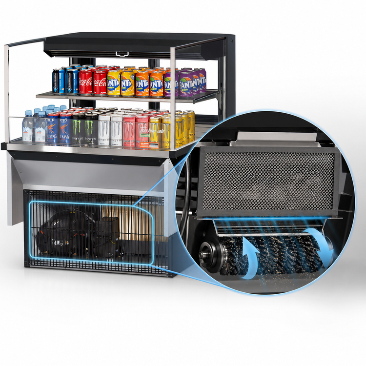 Product image #5 for Turbo Air 36-Inch Drop-In Horizontal Open Refrigerated Display Case, Low Profile, 7.5 Cu. Ft.
