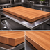 Thumbnail image #4 for Boos Block American Cherry Edge-Grain Kitchen Countertop, 36 x 27 x 3 Inch
