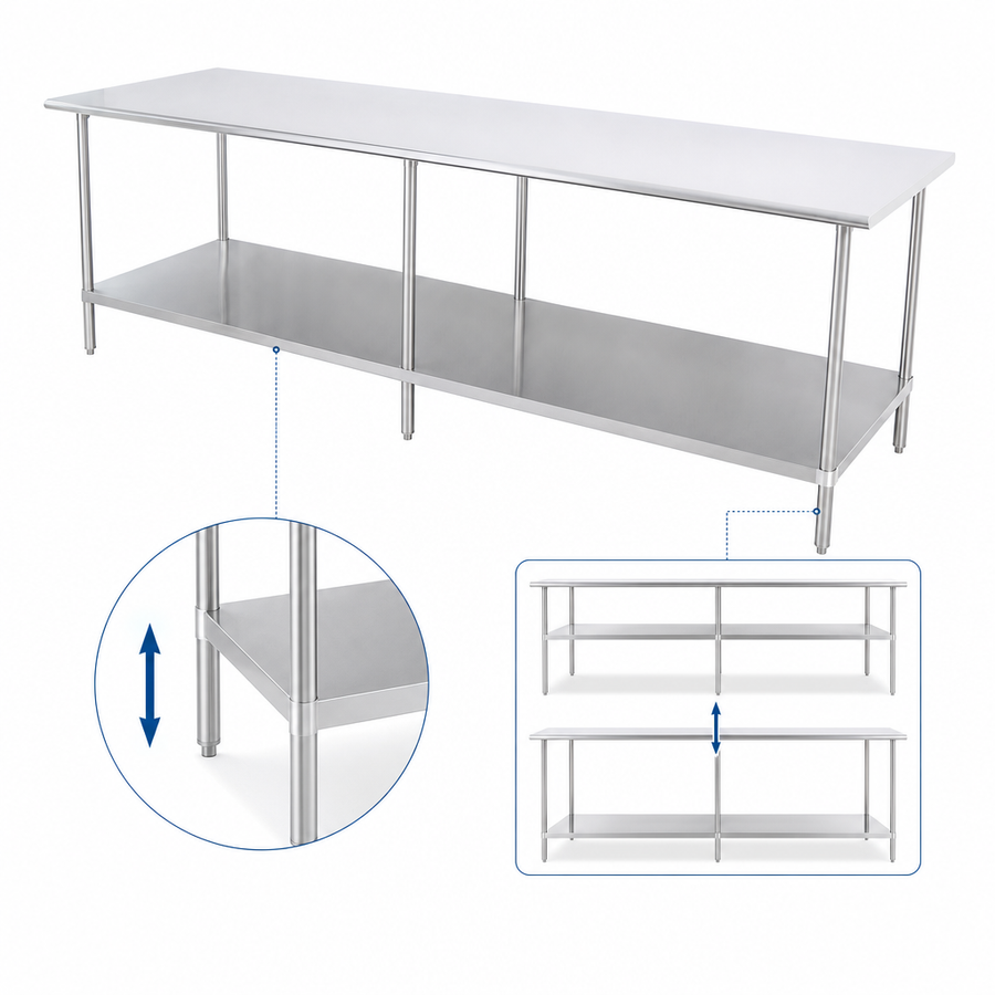 Adjustable Galvanized Undershelf