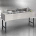 Thumbnail image #4 for Advance Tabco Special Value Series 96-Inch Wide 3-Compartment Stainless Steel Bar Sink with 30-Inch Drainboards and Faucet
