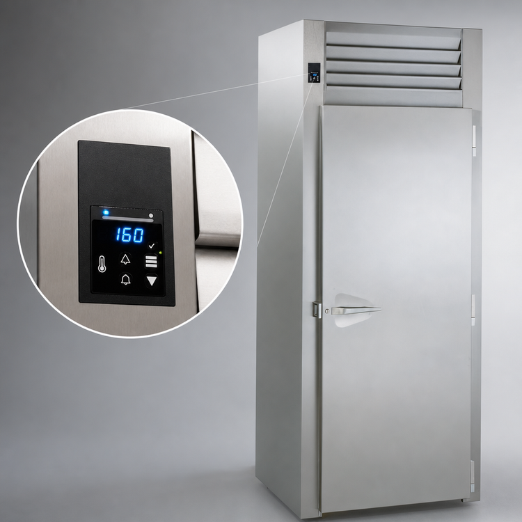 Product image #4 for Traulsen Spec-Line R Series Standard-Depth Roll-In Heated Holding Cabinet, 1 Section, Full-Height Solid Door, 66" Rack Capacity