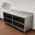 Thumbnail image #4 for Advance Tabco Special Value Series Economy Open Base Work Table with 5-Inch Backsplash and Mid-Shelf, 108-Inch x 24-Inch