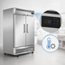 Thumbnail image #4 for Hurakan by Equip.me 2-Door Two-Section Reach-In Refrigerator, Stainless Steel, Self-Contained Bottom Mount