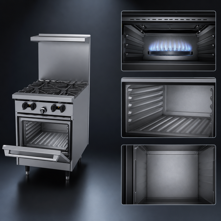 Product image #4 for Garland Signature SunFire 24-Inch Gas Restaurant Range with 4 Open Burners and Space-Saver Oven