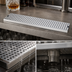 Thumbnail image #4 for Micro Matic Surface Mount Stainless Steel Drip Tray with Perforated Grill and 3-1/2 Inch Drain Nipple, 30 Inch x 5 Inch