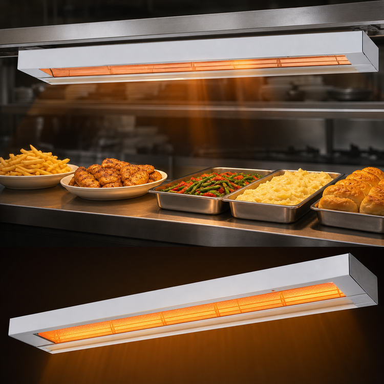 Product image #4 for Nemco 60-Inch Dual Lighted Infrared Strip Heater, 208V