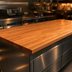 Thumbnail image #4 for John Boos Boos Block 120-Inch x 36-Inch American Cherry Kitchen Countertop with Varnique Finish
