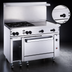 Thumbnail image #4 for Vulcan Endurance 48-Inch Gas Restaurant Range with 2 Open Burners, 36-Inch Griddle, and Convection Oven