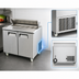 Thumbnail image #4 for Atosa Two-Section Sandwich/Salad Mega Top Refrigerated Prep Table, 48.2 Inch Wide, 13.4 Cu. Ft., Solid Doors