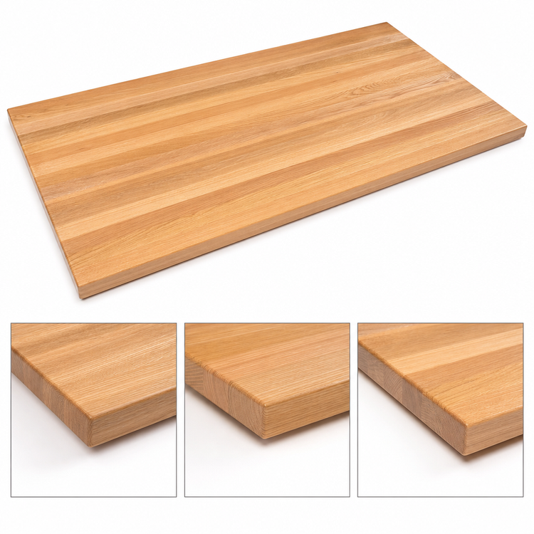 Product image #4 for John Boos Appalachian Blended Edge Grain Red Oak Island Countertop, 84 x 38 x 1-1/2 Inch, Penetrating Oil Finish
