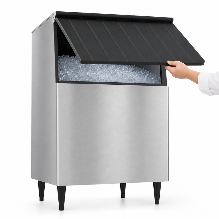 Product image #4 for Hoshizaki BD-500SF 500-lb Stainless Steel Ice Storage Bin with Top-Hinged Front Door