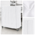 Thumbnail image #4 for Metro Queen Mary & Banquet Cart Cover, 36 x 24 x 74 Inches, White Knitted Polyester