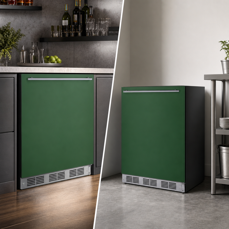 Product image #5 for Summit Appliance 24-Inch ADA Undercounter Refrigerator-Freezer, 5.1 Cu. Ft., Emerald Green Door