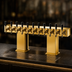 Thumbnail image #4 for Perlick Bridge Tee Countertop Glycol-Cooled 12-Faucet Draft Beer Tower, Extra High, Tarnish-Free Brass Finish