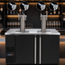 Thumbnail image #4 for Pro-Line E-Series Dual-Temperature Wine Cooler Dispenser, 59-1/2-Inch Wide, 2-Section, Self-Contained Refrigeration