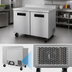Thumbnail image #4 for Hoshizaki Steelheart WF48B-01 48-Inch Two-Section Worktop Freezer with Solid Doors and Cylinder Lock