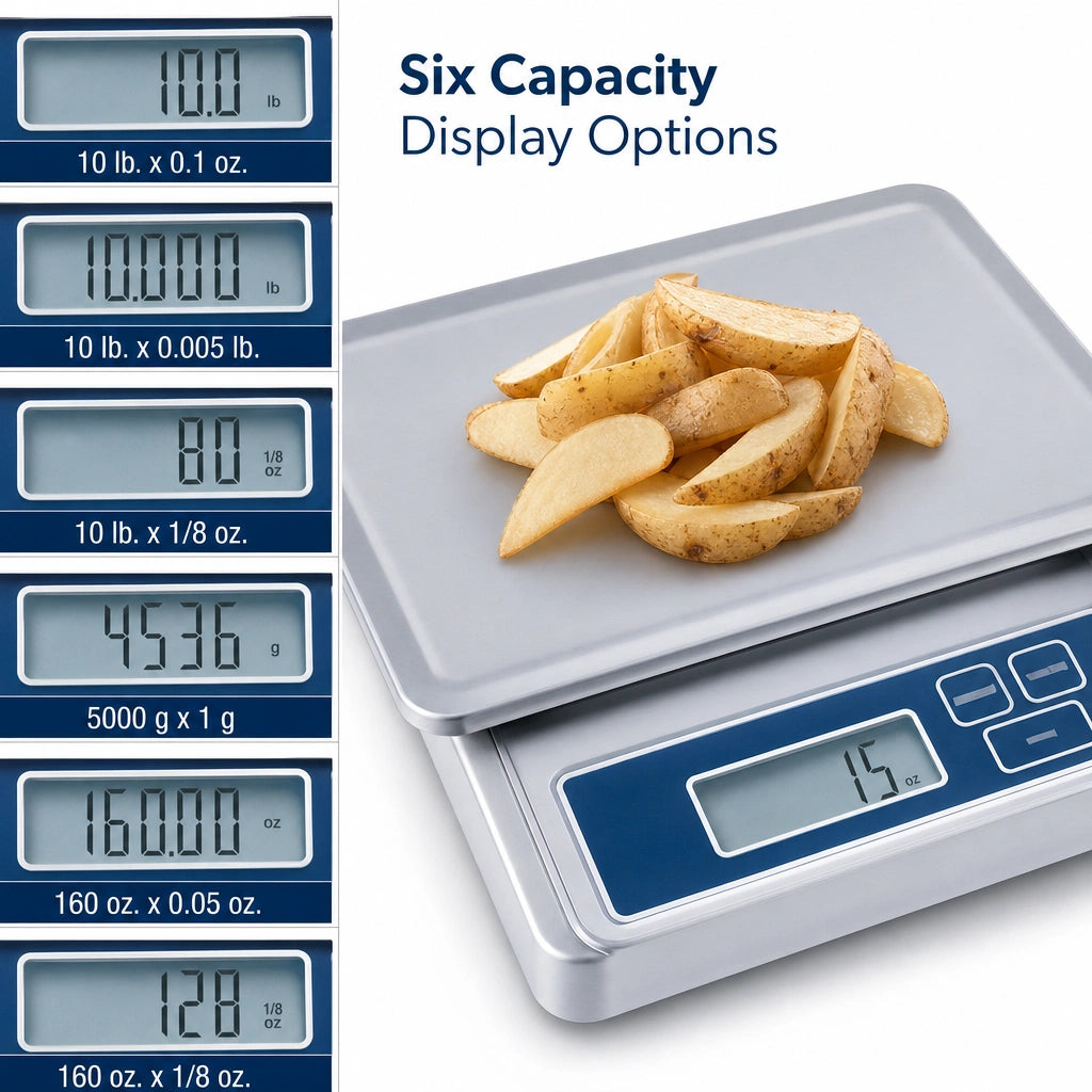 Six Capacity Display Options