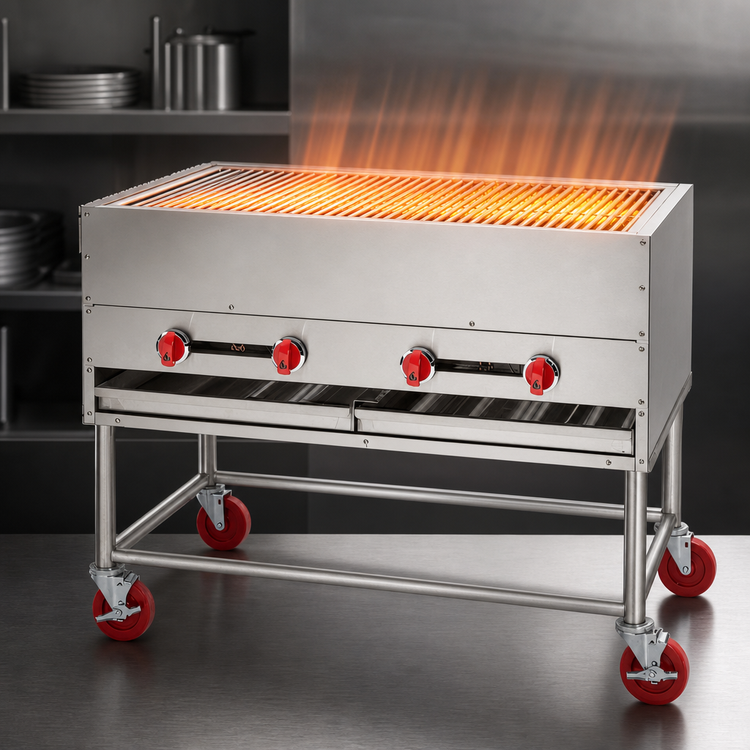 Product image #4 for American Range 60-Inch Countertop Gas Horizontal Chicken Broiler Charbroiler