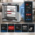 Thumbnail image #5 for Metro HotBlox Xpress S8 Pass-Thru Countertop Quick-Pick 4-Shelf Heated Holding Cabinet with Touchscreen Controls